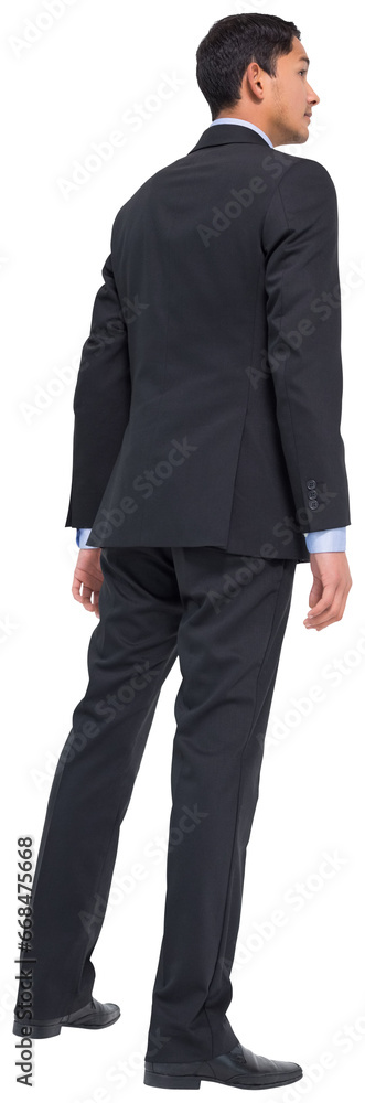Digital png photo of biracial businessman standing on transparent background Digital png photo of biracial businessman standing on transparent background