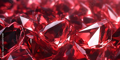 background red diamond,, Elegant Red Crystal Background Generative Ai