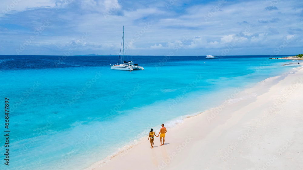 Klein Curacao Island with Tropical beach at the Caribbean island of Curacao Caribbean