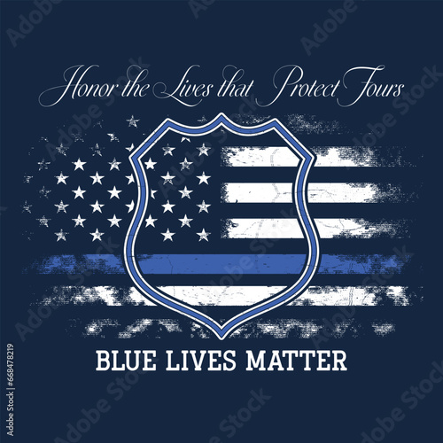 Blue Lives Matter , police flag , american flag blue line flag