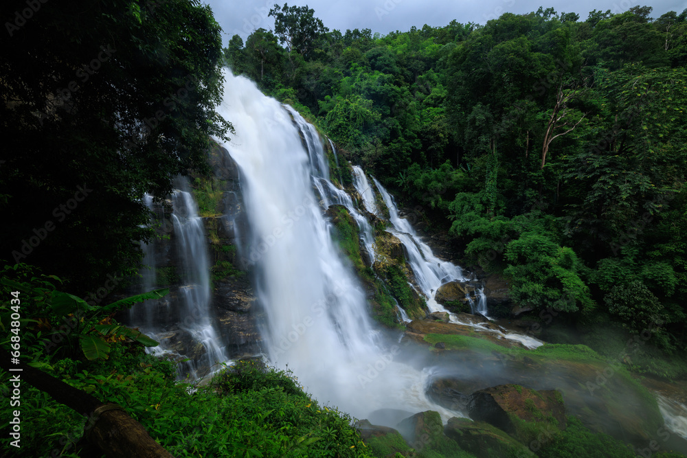 Wachira Tan Waterfall at Doi Inthanon National Park, Chiang Mai, Thailand. Wachira Tan Waterfall at Doi Inthanon National Park, Chiang Mai, Thailand.