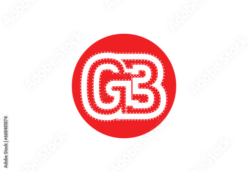 GB or G3 letter logo and icon design template