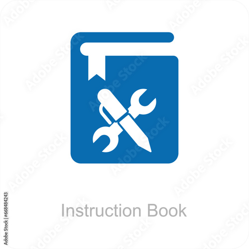 Instruction Book and Document Icon Concept