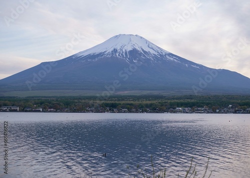 日本観光 富士山 山中湖サイクリング
