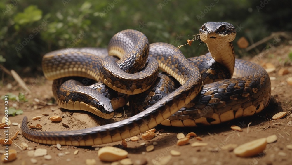 Fototapeta premium close up of a python