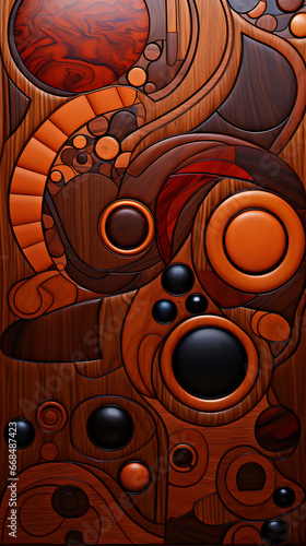 Cherry Wood Cabinet Inlay