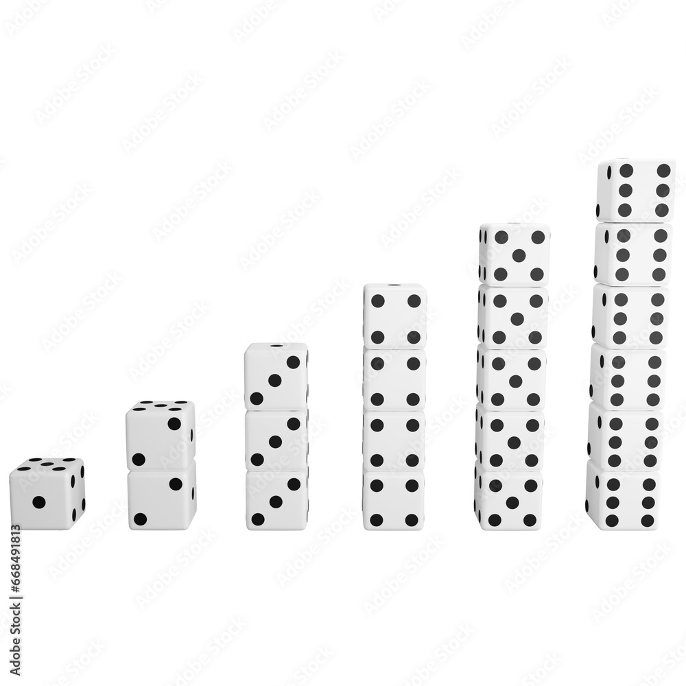 Step dice clipart flat design icon isolated on transparent background, 3D render entertainment and board game concept Step dice clipart flat design icon isolated on transparent background, 3D render entertainment and board game concept