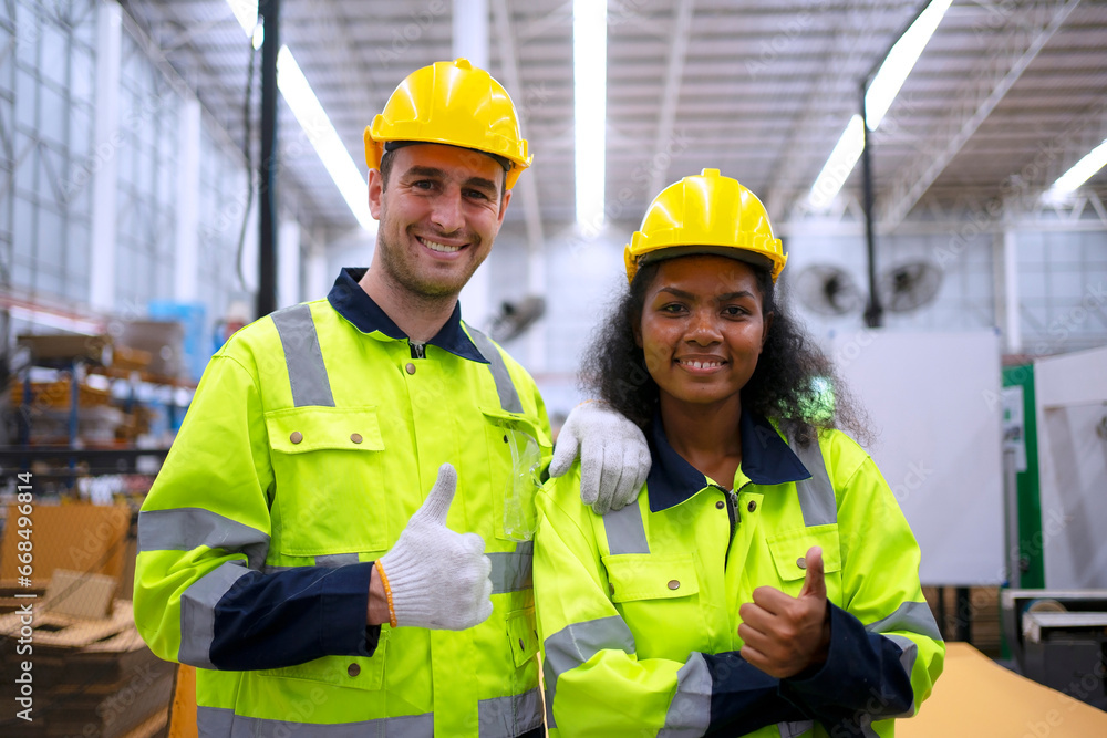 Blue collar worker and cardboard package factory. Blue collar worker and cardboard package factory.