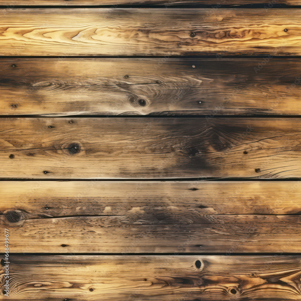 Naklejka premium Seamless wooden plank background,ai pattern