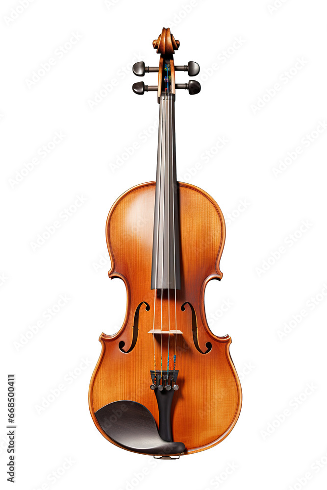 Fototapeta premium Violin, isolated white background PNG