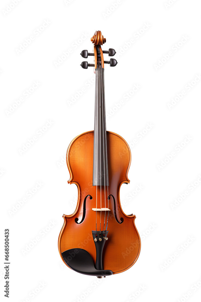 Fototapeta premium Violin, isolated white background PNG