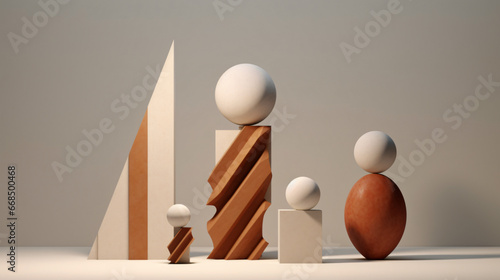 Decor figures geometric and abstract shape decoration