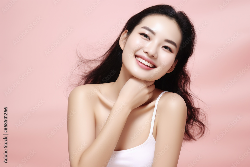Woman in white tank top posing for picture. This versatile image can be used for various purposes. Woman in white tank top posing for picture. This versatile image can be used for various purposes.