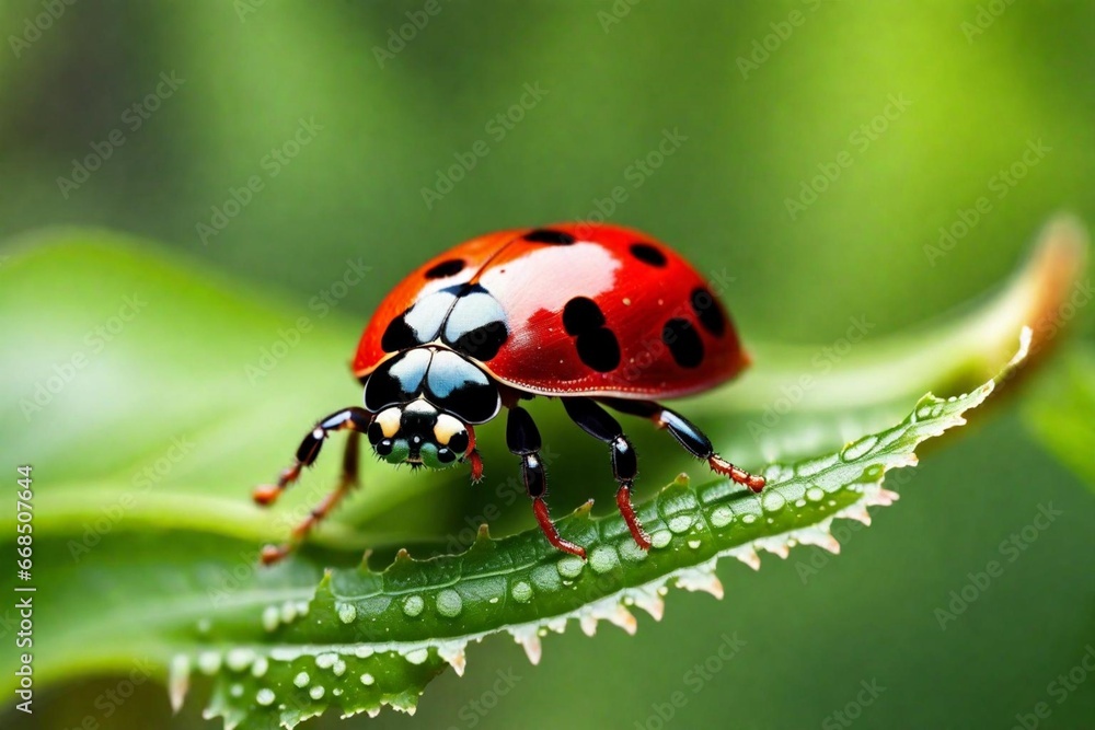 Obraz premium ladybird on a leaf