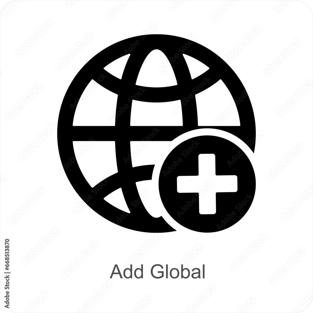 Add Global and New icon concept Add Global and New icon concept