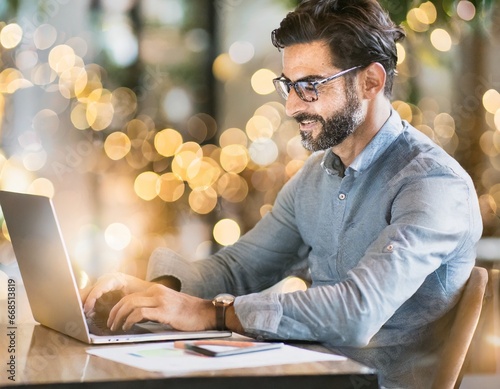 Empresario trabajando