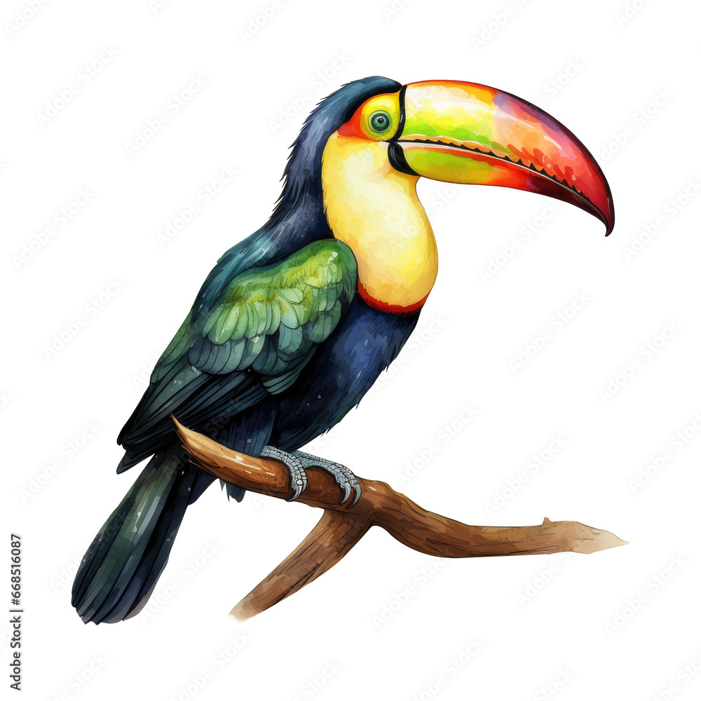 Fototapeta premium toucan on a branch