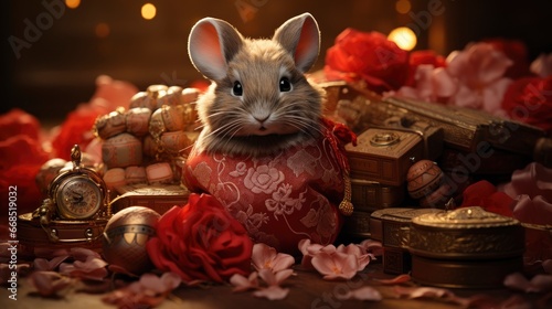 Chinese New Year Celebration With Rabbit Money Bag © Pic Hub