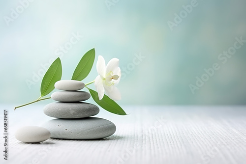 Wellness background, spa still life, meditation, feng shui, relaxation, zen concept