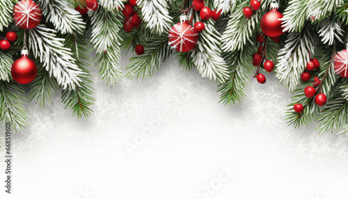 Background of holiday tree branches
