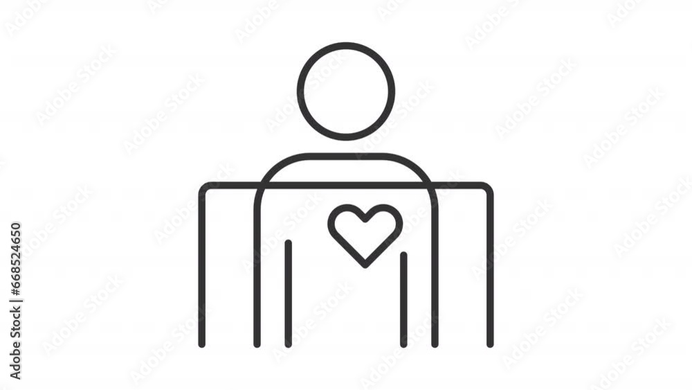 2D black creative thin line animation of angiography, HD video with transparent background, seamless loop 4K video representing medical diagnostic equipment. 2D black creative thin line animation of angiography, HD video with transparent background, seamless loop 4K video representing medical diagnostic equipment.