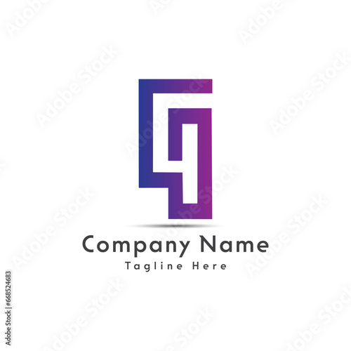 G4 letter creative logo design icon