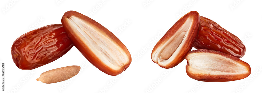 Dates isolated on white background with full depth of field. Dates isolated on white background with full depth of field.