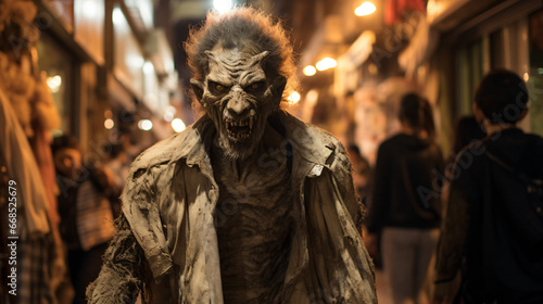 Halloween costume of a werewolf mummy in Guangzhou © khan