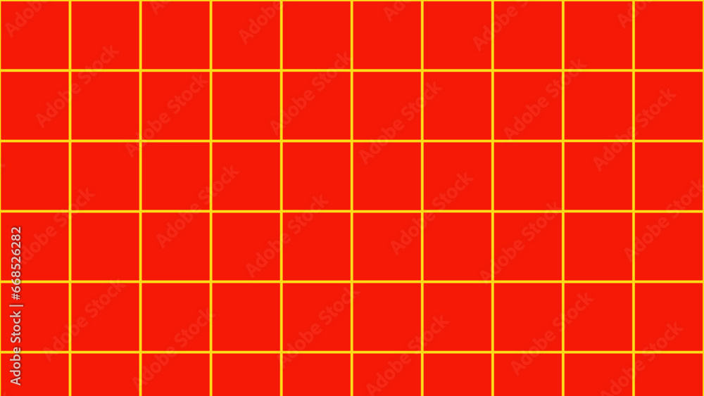 Red squares paper plaid background