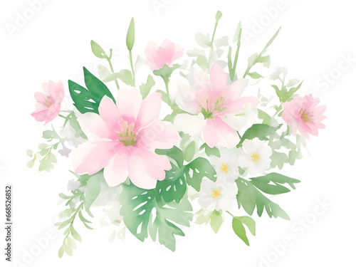 bouquet of pink carnations , ai generative 