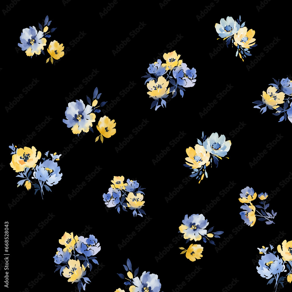 Seamless pattern with spring flowers and leaves. modern pastel summer, winter rose background. floral pattern for wallpaper or fabric. autumn Flower rose. Botanic Tile.
Seamless pattern with spring flowers and leaves. modern pastel summer, winter rose background. floral pattern for wallpaper or fabric. autumn Flower rose. Botanic Tile.