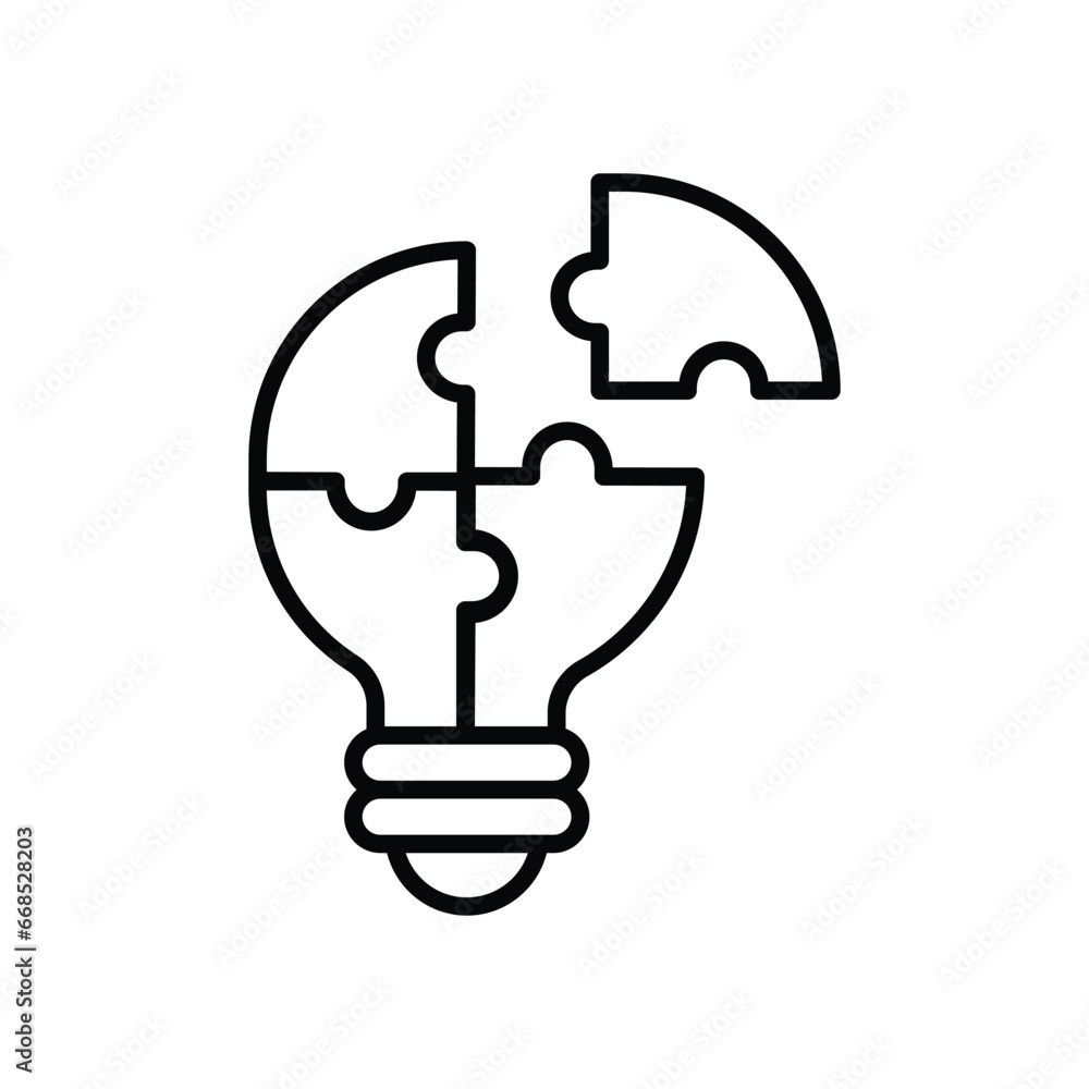 Creativity icon isolate white background vector stock illustration Creativity icon isolate white background vector stock illustration
