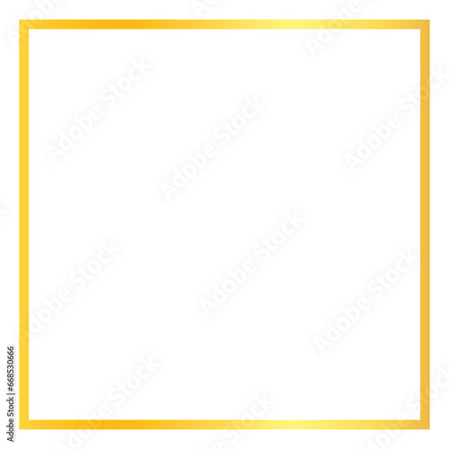Gold Rectangle Border Golden Frame