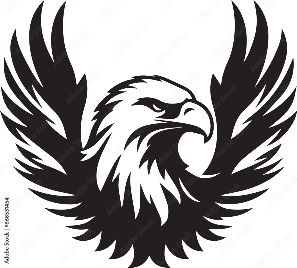 Eagle Heads Vector Silhouette Illustration SVG Eagle Heads Vector Silhouette Illustration SVG