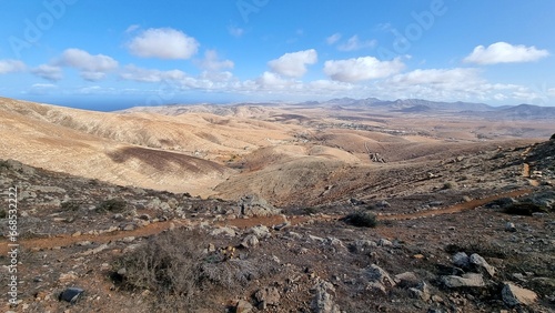 Amazing landscape from the Spanish island of Fuerteventura