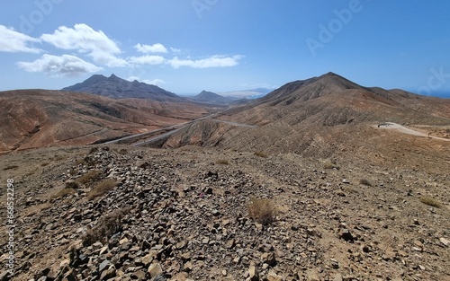 A journey through the desert hills on the Spanish island of Fuerteventura