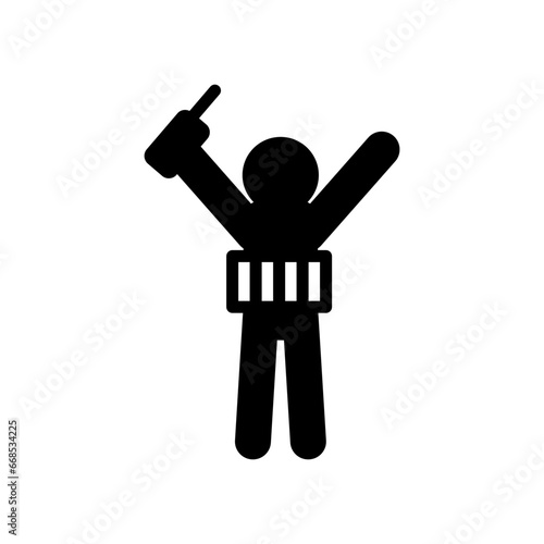Suicide bomber icon