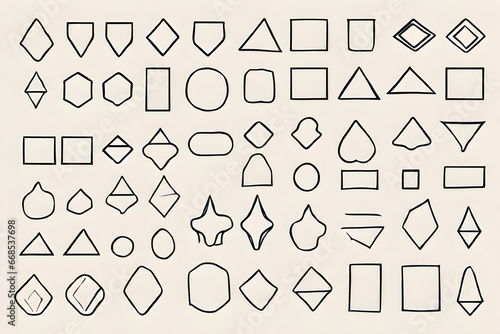 various shapes. generative AI.