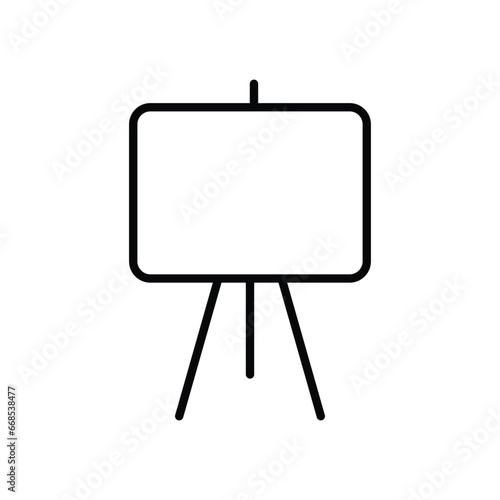 Canvas icon isolate white background vector stock illustration