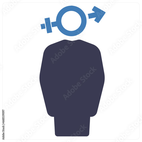 gender and Symbol icon concept
