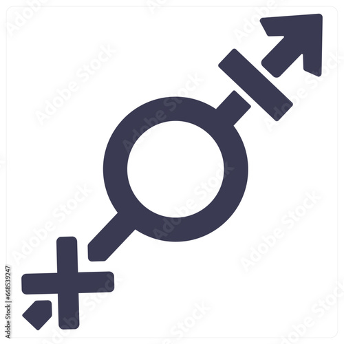 gender and Symbol icon concept