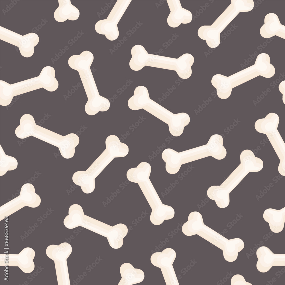 Seamless pattern with dog bones Seamless pattern with dog bones