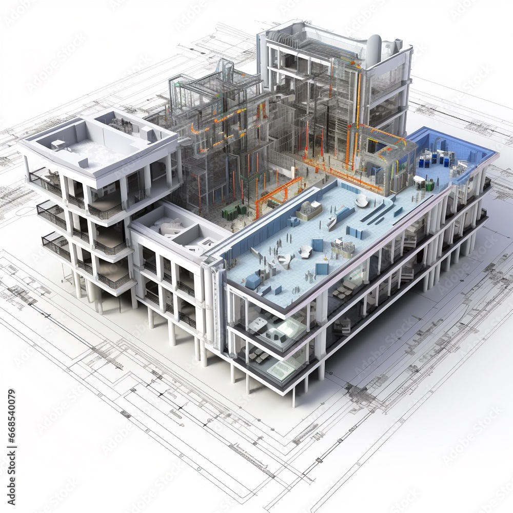 Construction Building, BIM, Building information management, Building renovation, construction progress, building planning, construction visualization, virtual design, generative ai Construction Building, BIM, Building information management, Building renovation, construction progress, building planning, construction visualization, virtual design, generative ai