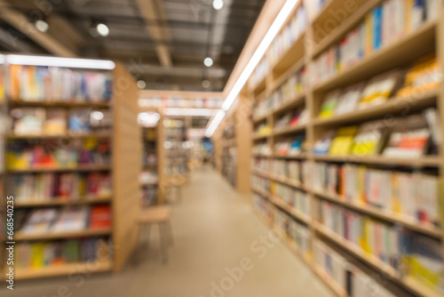 Blur view of the book store