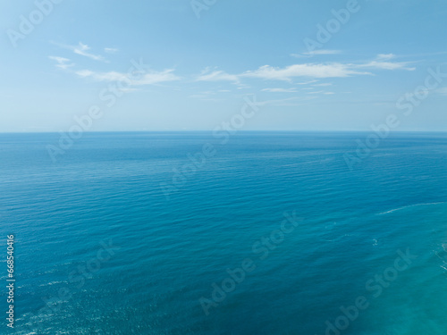 Beautiful blue sea and the sky