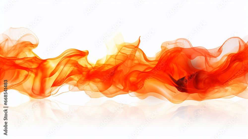 fire flame isolated on white background