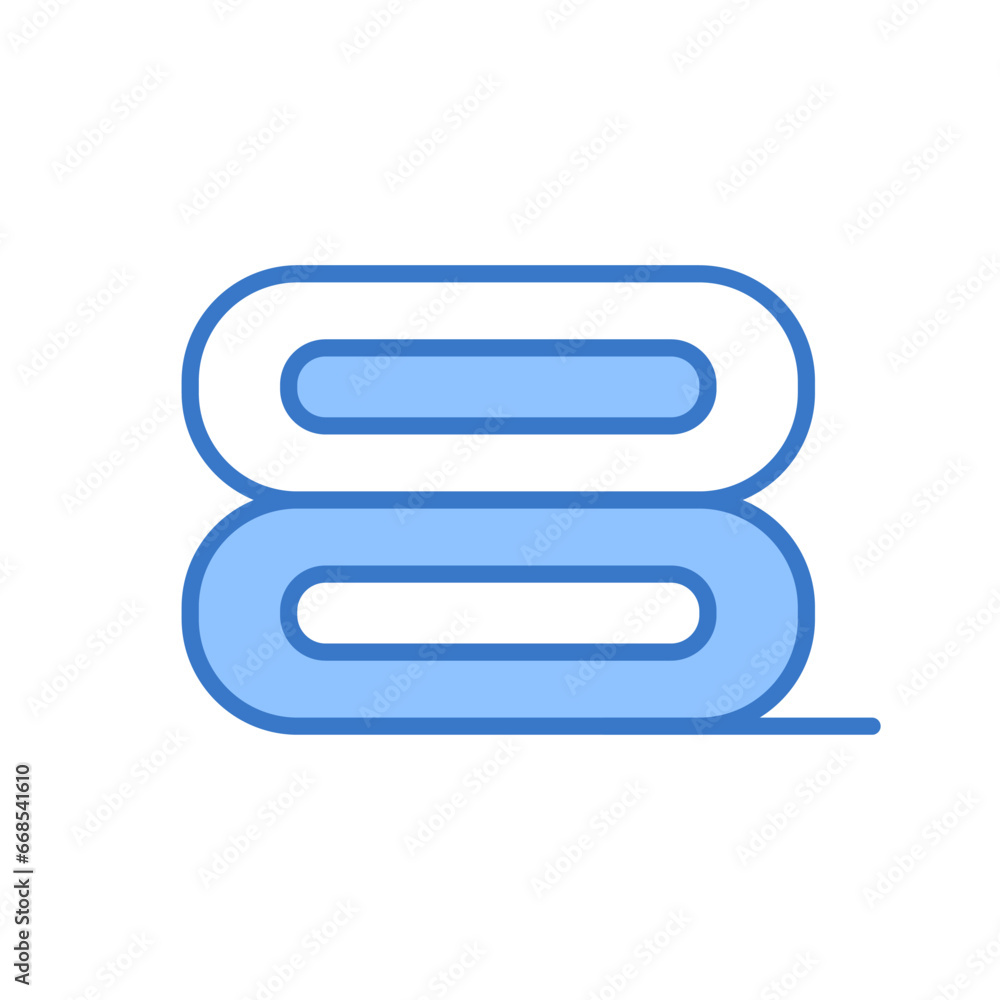 Fabric Roll Icons. Twisted rolls of fabric. Fabric or product materials like cotton, leather, wool, polyester, elastane. Outline icons. Synthetic and natural fibres. Vector illustration in flat style Fabric Roll Icons. Twisted rolls of fabric. Fabric or product materials like cotton, leather, wool, polyester, elastane. Outline icons. Synthetic and natural fibres. Vector illustration in flat style