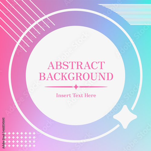 Hologram Y2K Blue and Pink Gradient Flat Comet  Template Background
