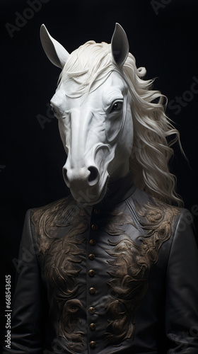 Horse Head Mask Portraiture © Natia