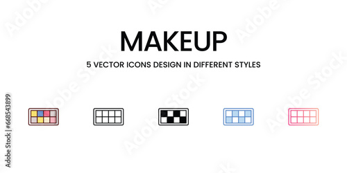 Makeup icon. Suitable for Web Page, Mobile App, UI, UX and GUI design.